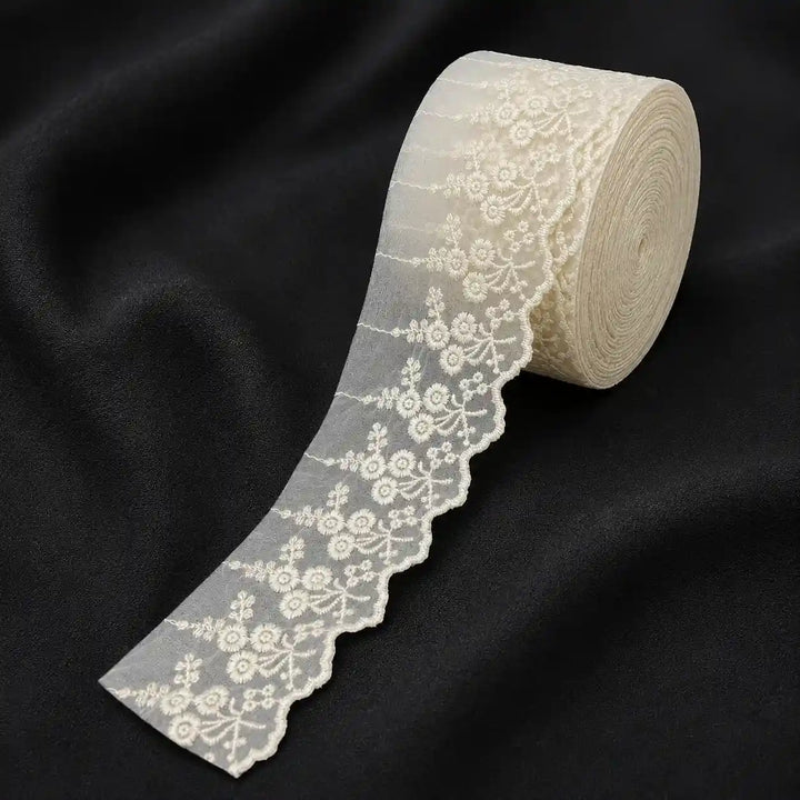 Floral Vine Organza Lace | 2 Meters | SKU-CE-6