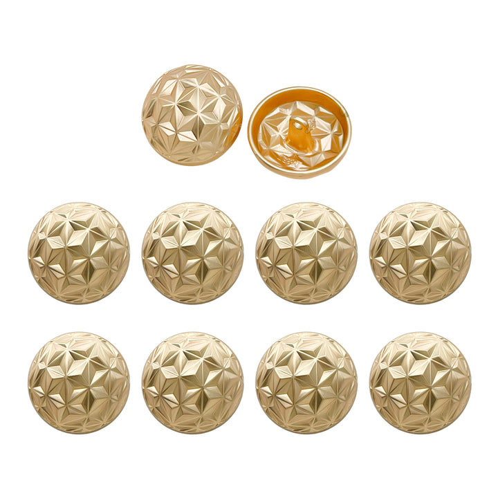 Geometric Metal Buttons for Clothing and Crafts