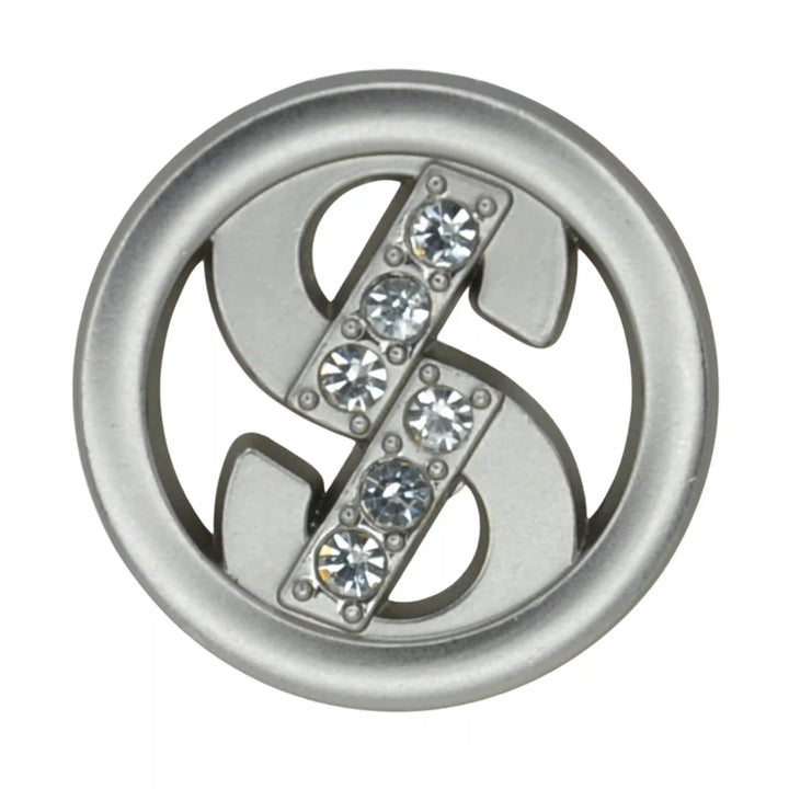 Dollar Style Rhinestone Metal Buttons | 15mm(24L) & 23mm(36L)