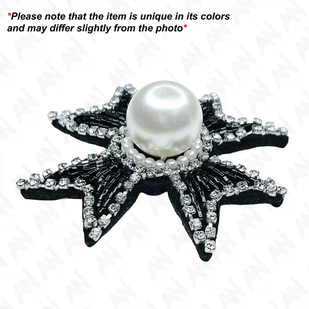 Pearl Cross Applique Patch