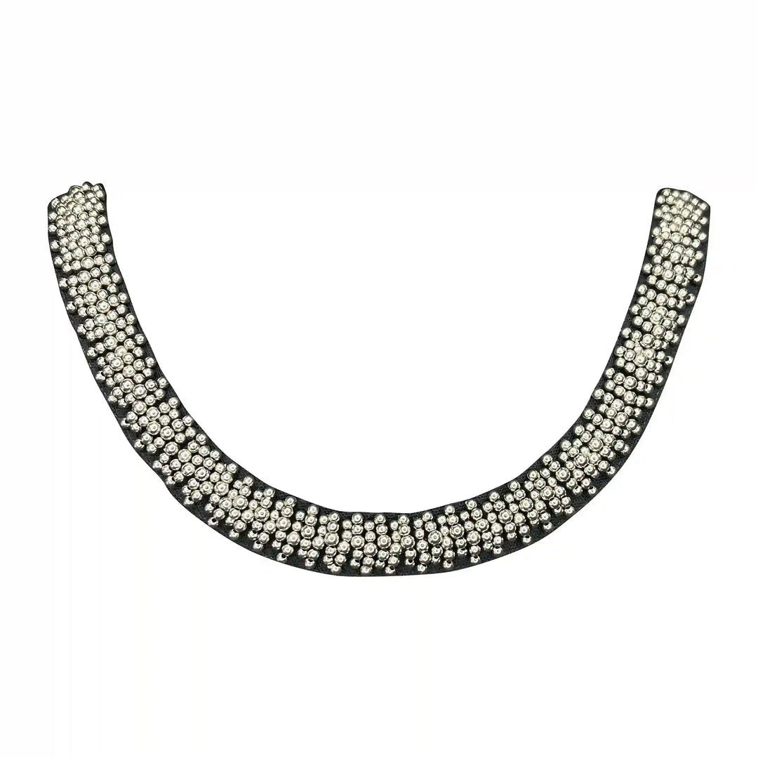 Casual Style Beaded Scoop Neckline
