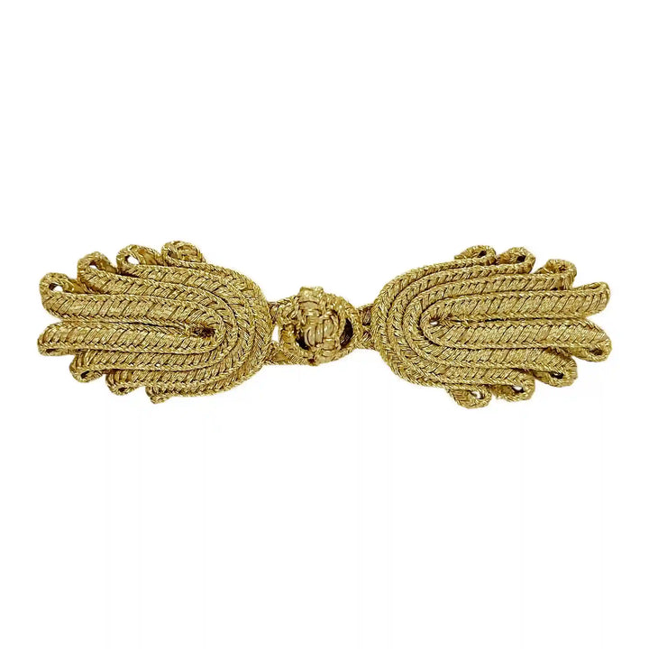 Scalloped Leaf Frog Closure Buttons