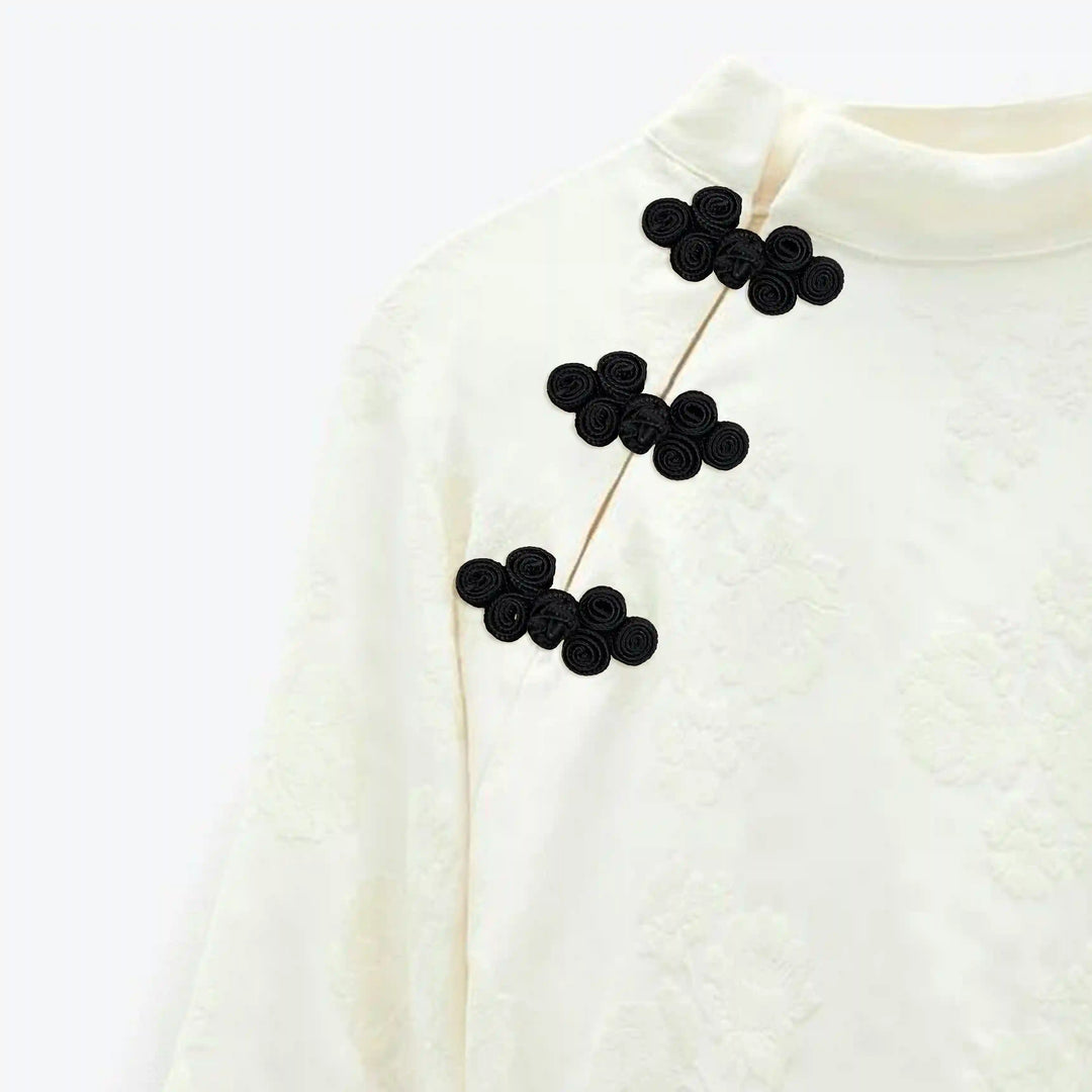 Bow Inspire Floral Design Knot Button