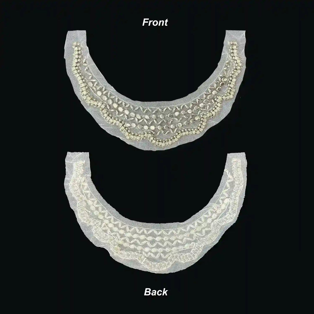 Elegant Art Deco Inspired Round Neckline