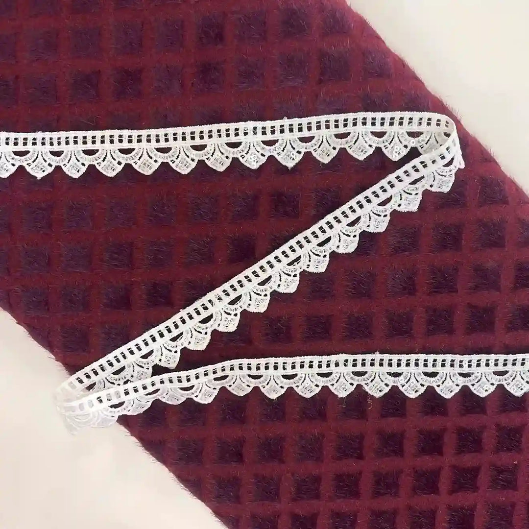 Gridwork Scallop Lace trim | 2 meter