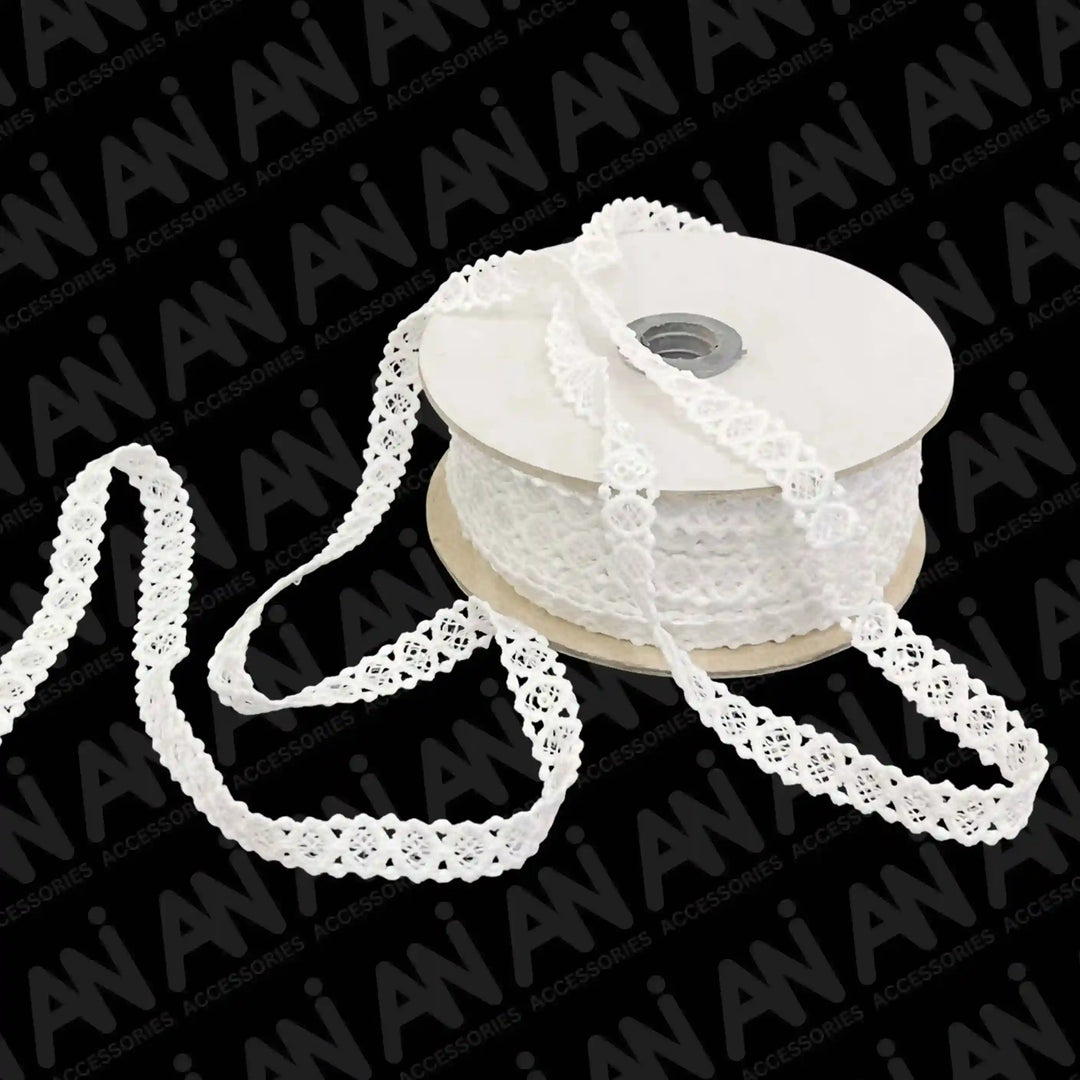 Picot Edge Scallop Sequins Lace Trim | 2 Meter