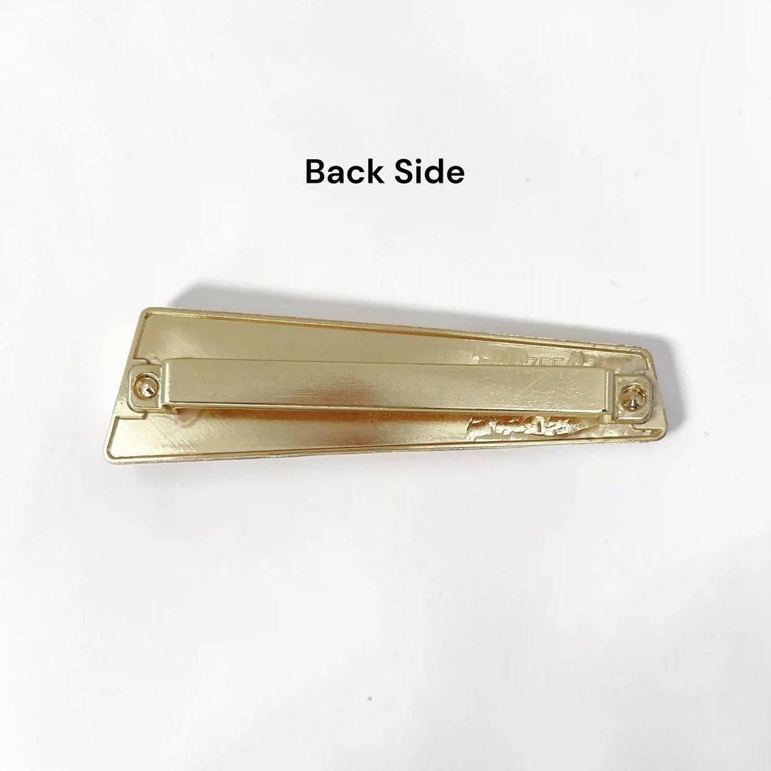 Marble Trapezoid Gold Buckle