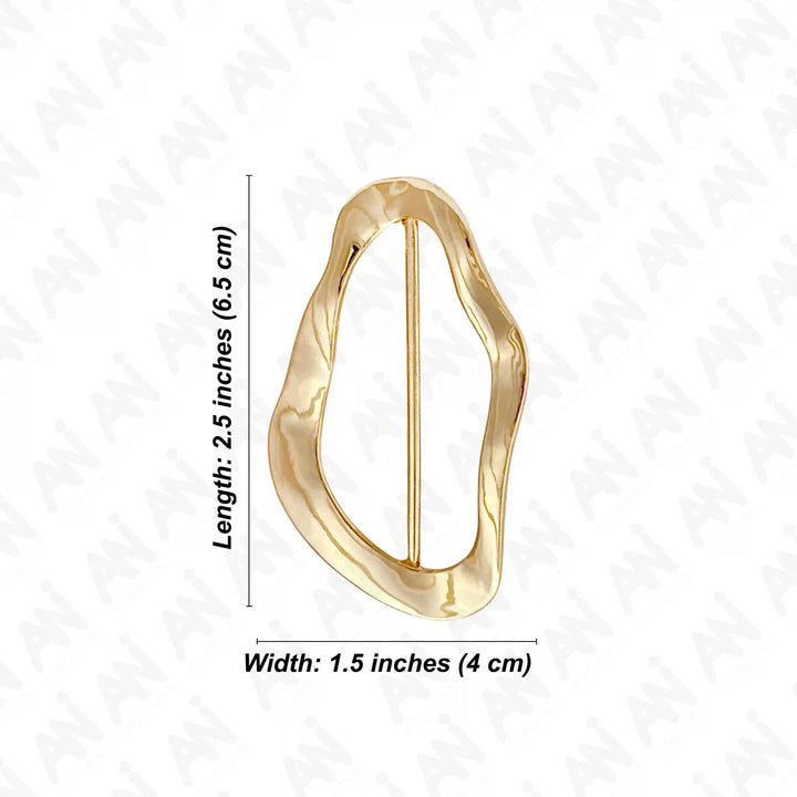 Irregular Wave Shape Metal Buckle