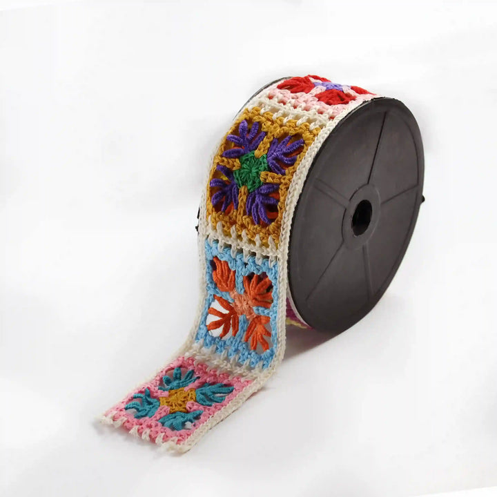 Multicolor Crochet Floral Lace | 2 Meter