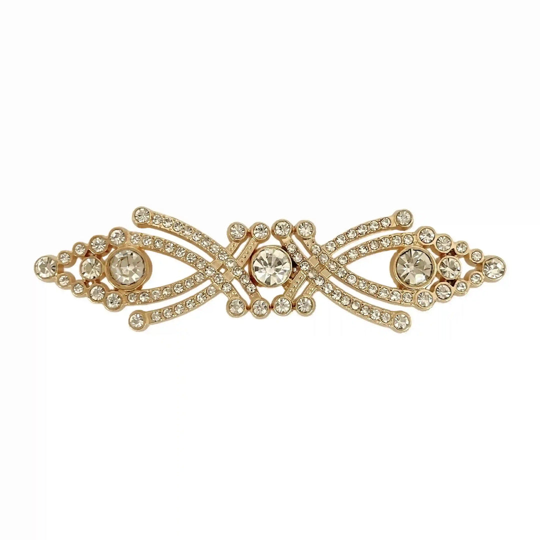 Crystal-Encrusted Metal Frog Closure Buttons