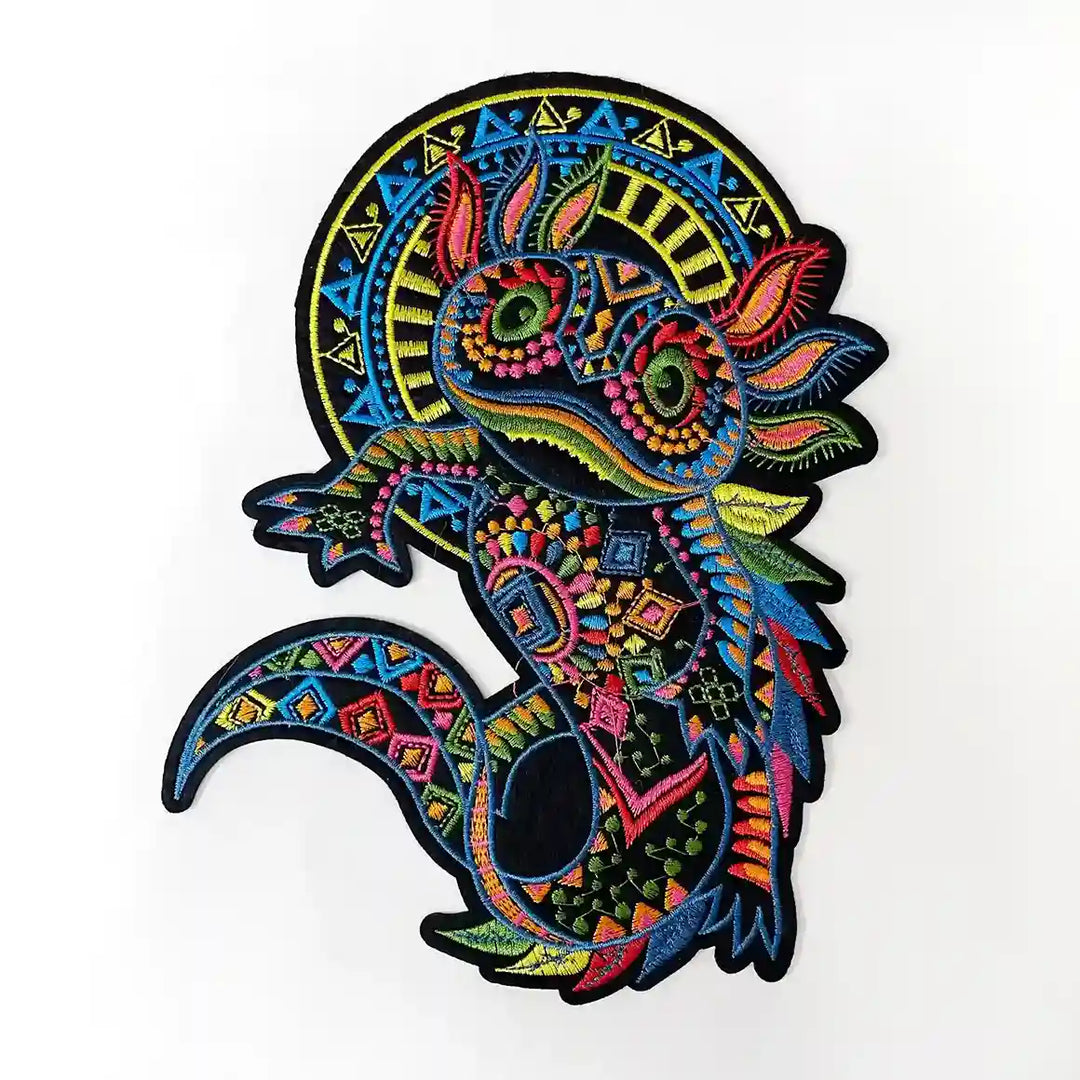 Mexican Folk Art Axolotl Design