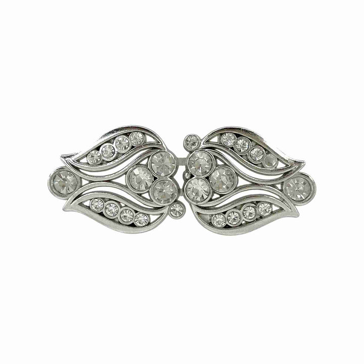 Art Deco-inspired or floral/leaf-shaped Frog Closure Buttons