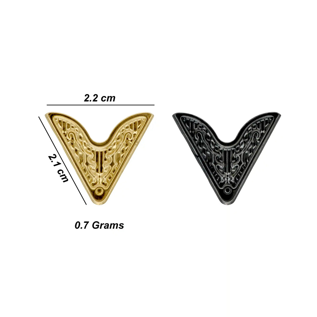 Engraved Western Filigree Collar Tip