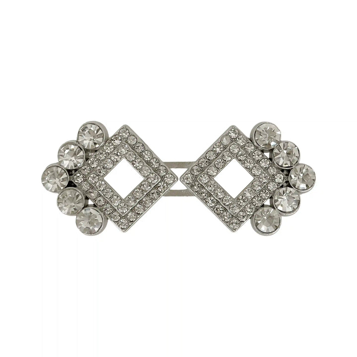 Rhinestone Square Frog Closure Buttons