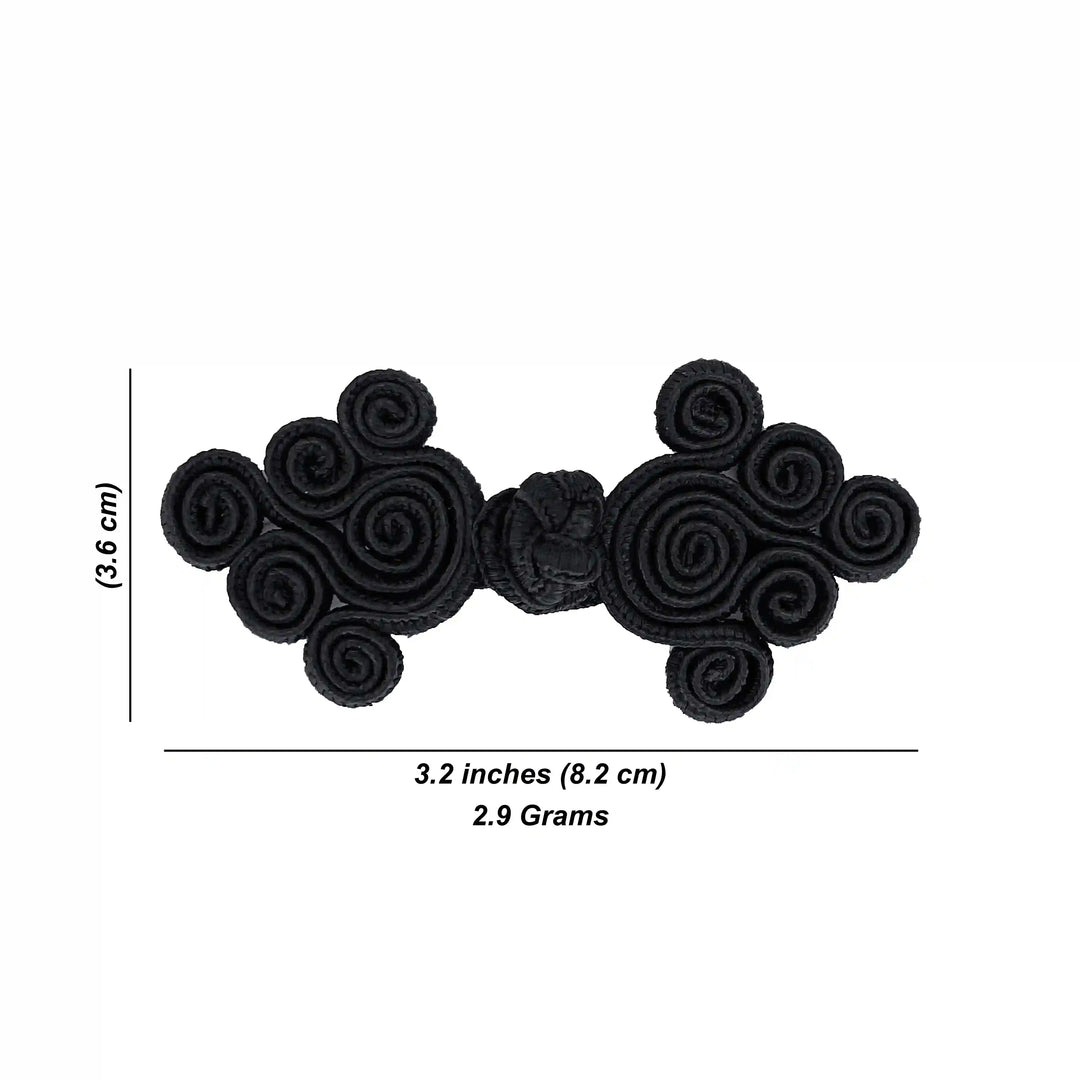 Intricate Floral Style Knot Button