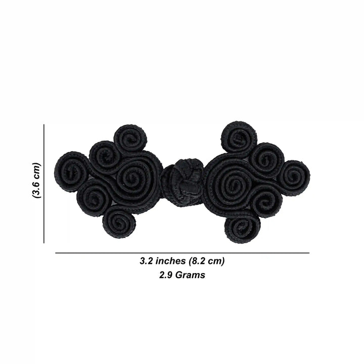 Intricate Floral Style Knot Button