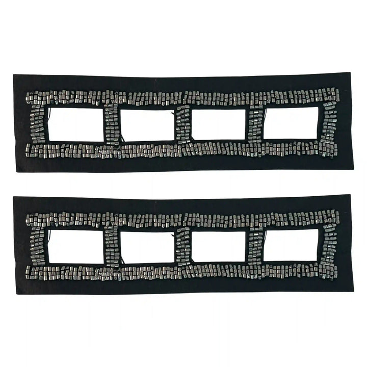 Beaded V-Neckline Applique