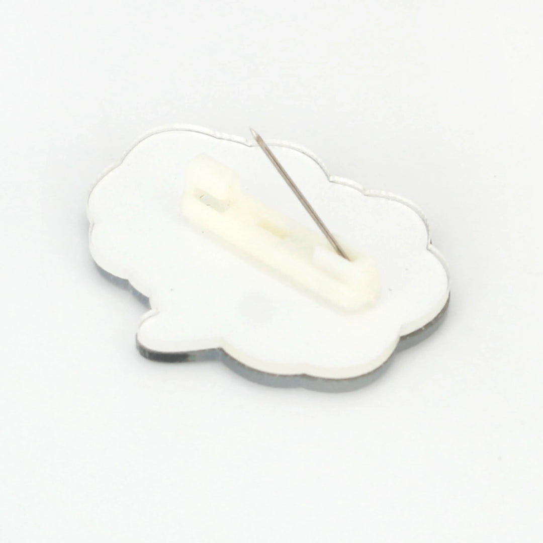 Cloud Yes Acrylic Brooch
