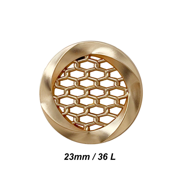 Honey Comb Metal Buttons