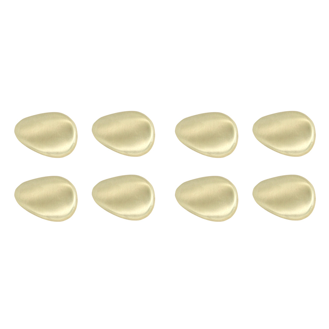 Teardrop-Shaped Metal Button (Pack of 8 Buttons)