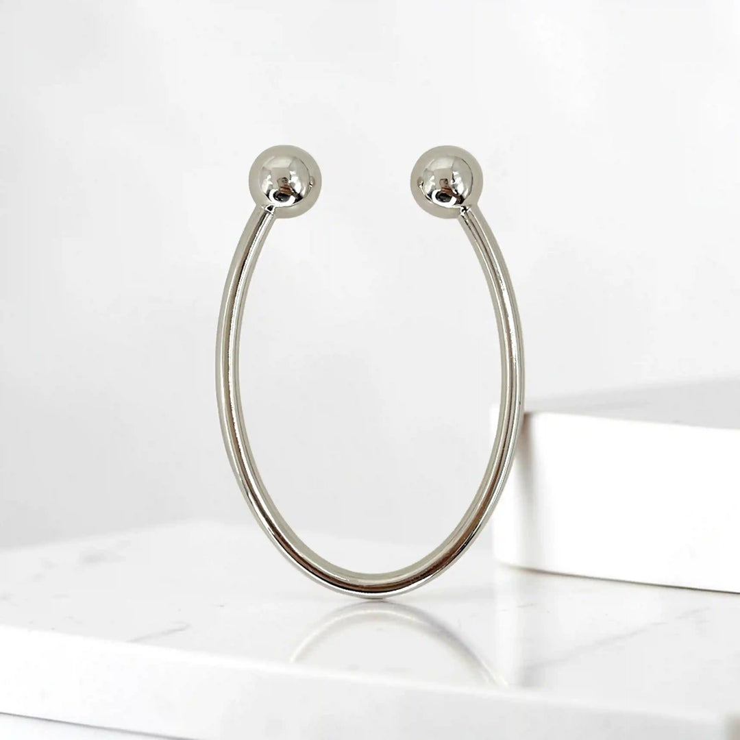 U Shape Silver Buckle