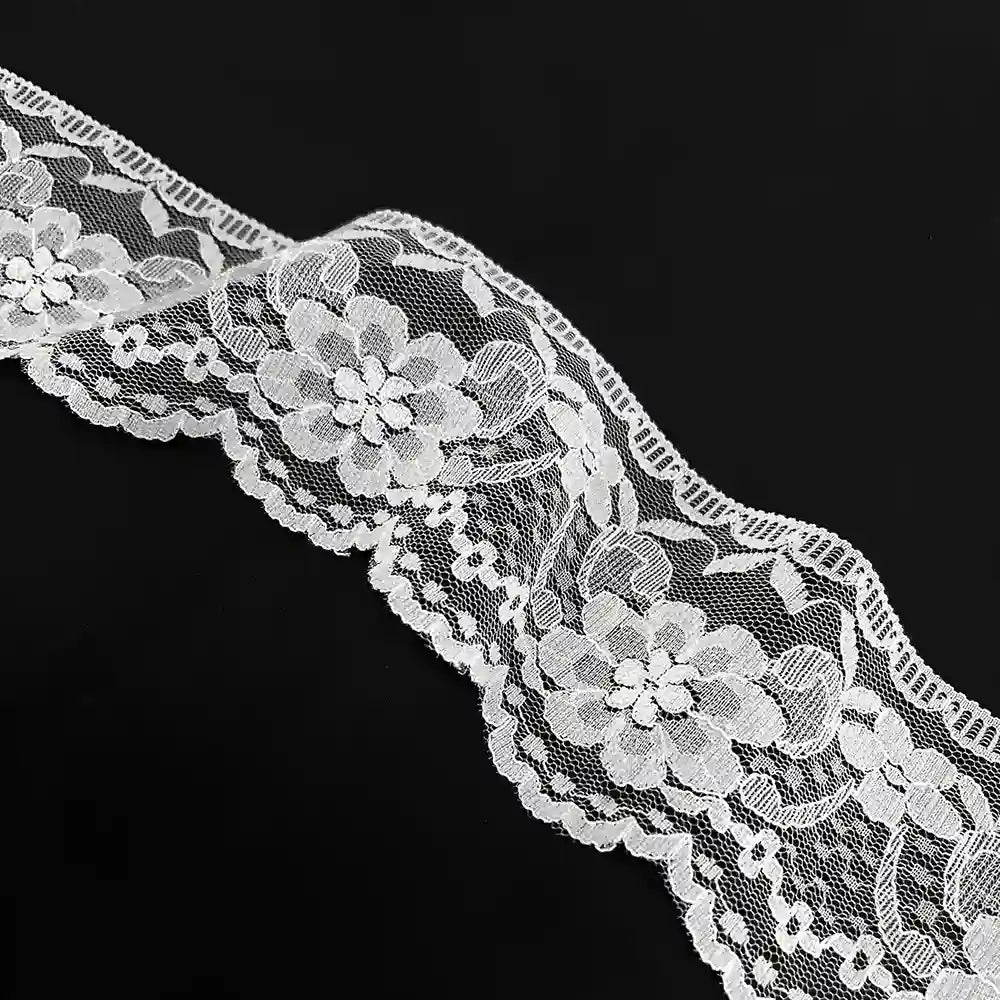 Scalloped Bloom Border Lace | SKU-38