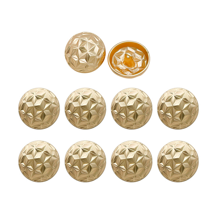 Geometric Metal Buttons for Clothing and Crafts