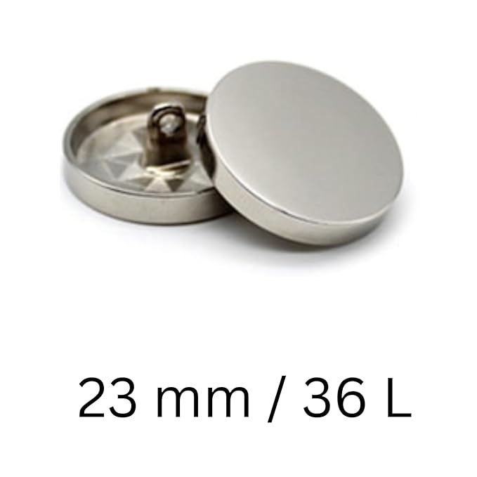 Flat Metal Buttons(Pack of 8 Buttons)