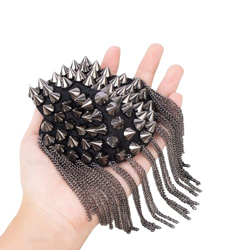 Black Spiked Shoulder Epaulettes