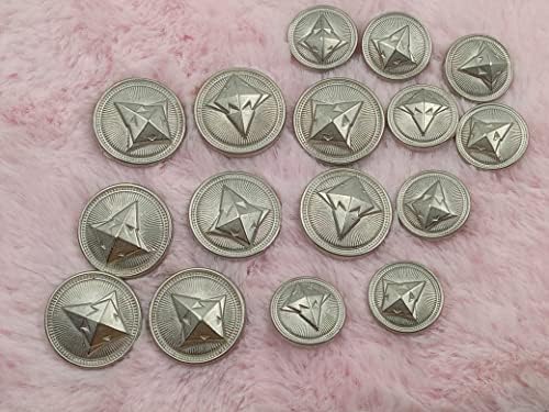 Metallic Pyramid Metal Buttons