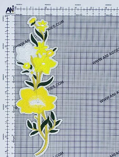 Yellow Flower Sew or Heat Transfer Patch