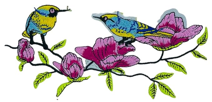 Bird and Magnolia Flower Patch