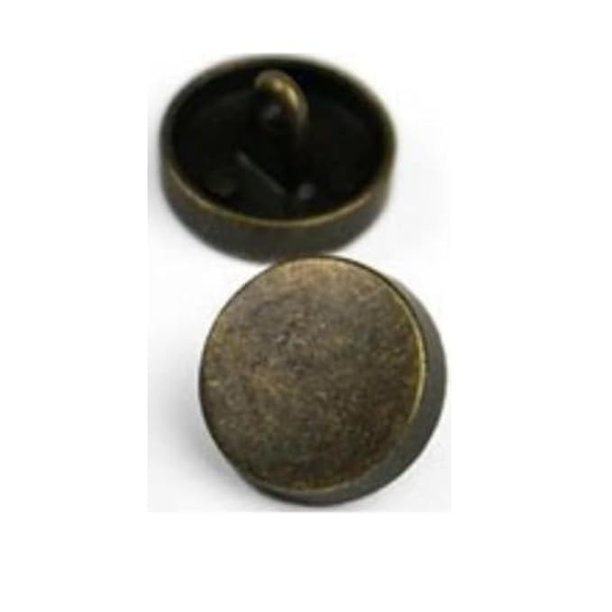 Flat Metal Buttons(Pack of 8 Buttons)