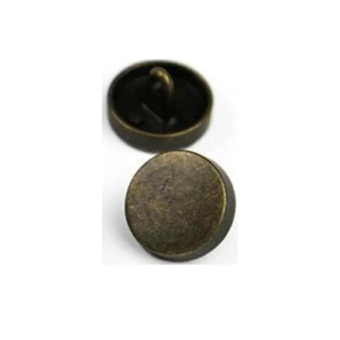 Flat Metal Buttons(Pack of 8 Buttons)