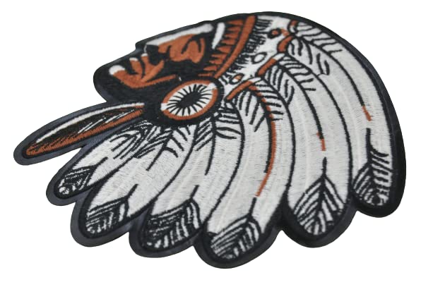 Indian Chief Profile Large Sew Patch