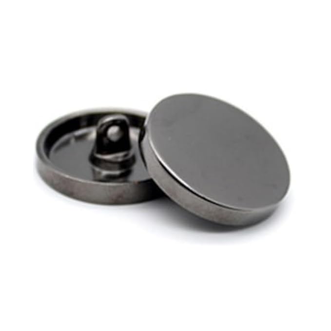 Flat Metal Buttons(Pack of 8 Buttons)