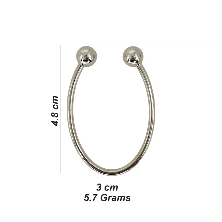 U Shape Silver Buckle