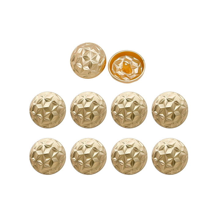 Geometric Metal Buttons for Clothing and Crafts