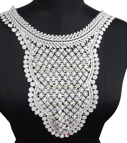 Intricate Openwork Floral Neckline