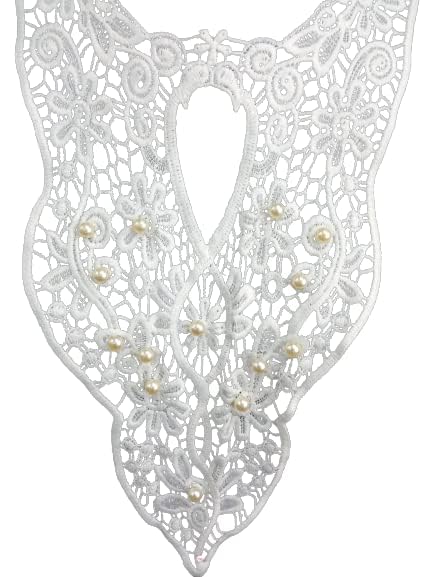 Baroque Floral Lace Neckline