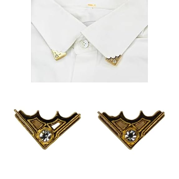 Diamond-Studded Collar Stays