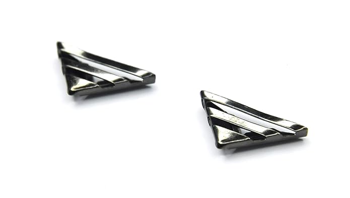 Silver Collar Tips Lapel Pin