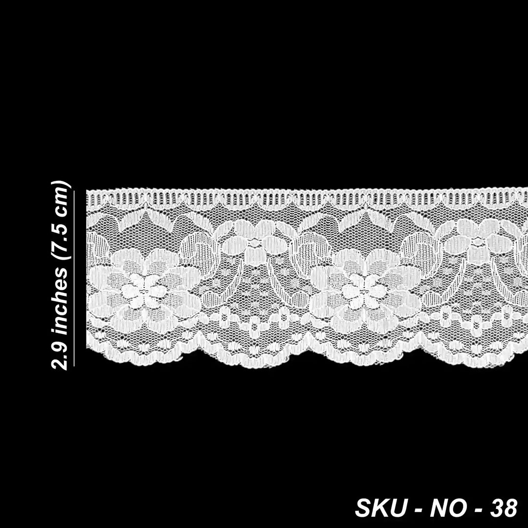 Scalloped Bloom Border Lace | SKU-38
