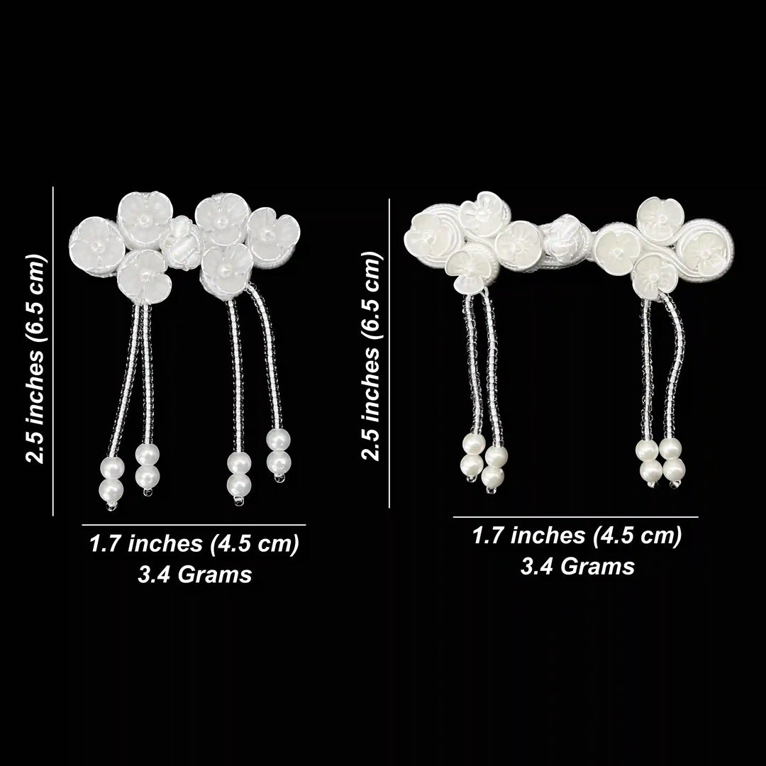Floral Tassel Frog Closure Buttons