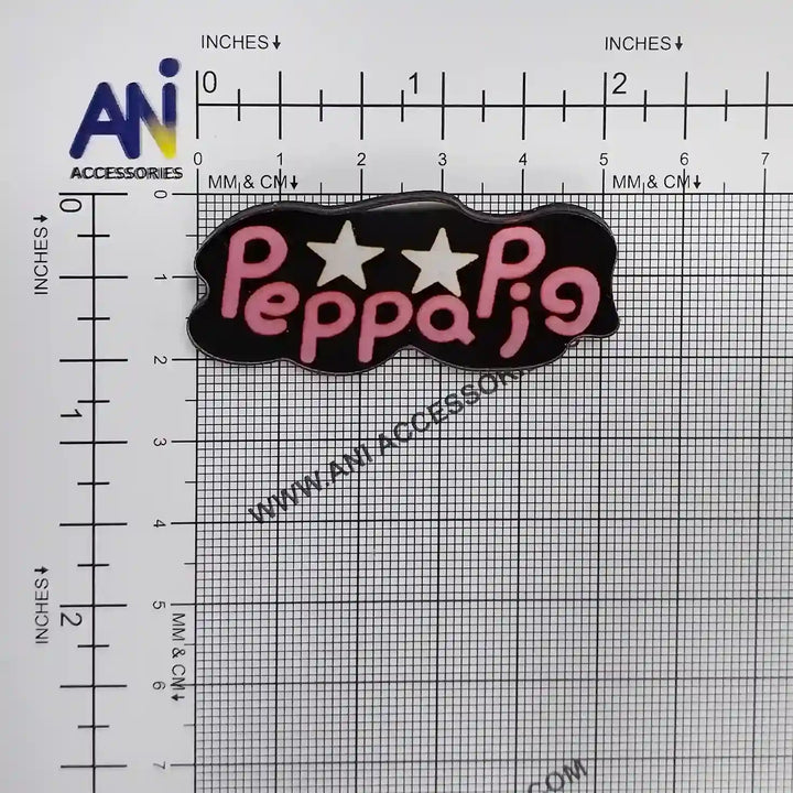 Acrylic Peppa Pig Brooch