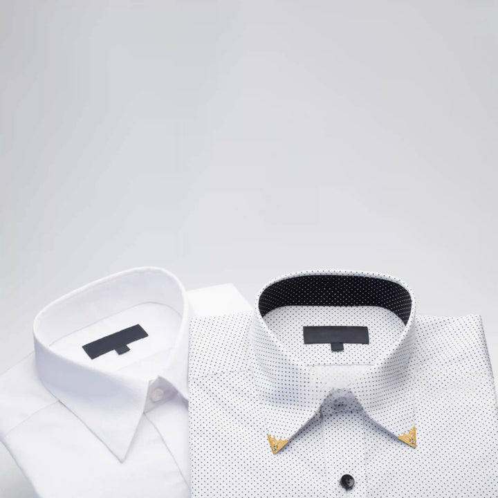 Diamond-Studded Crystal Designer Collar Stays