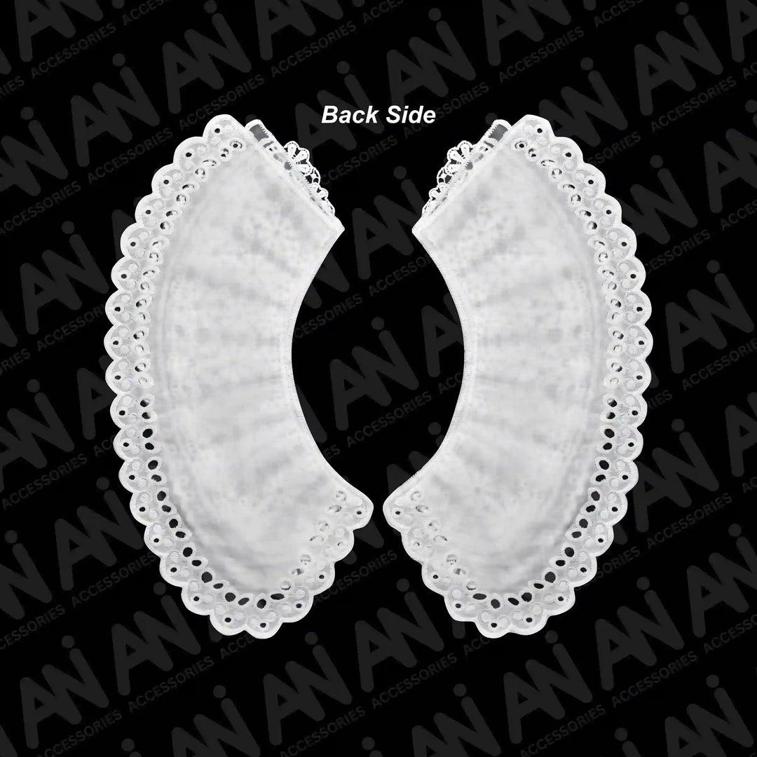 Scalloped Edge Lace Neck Collar