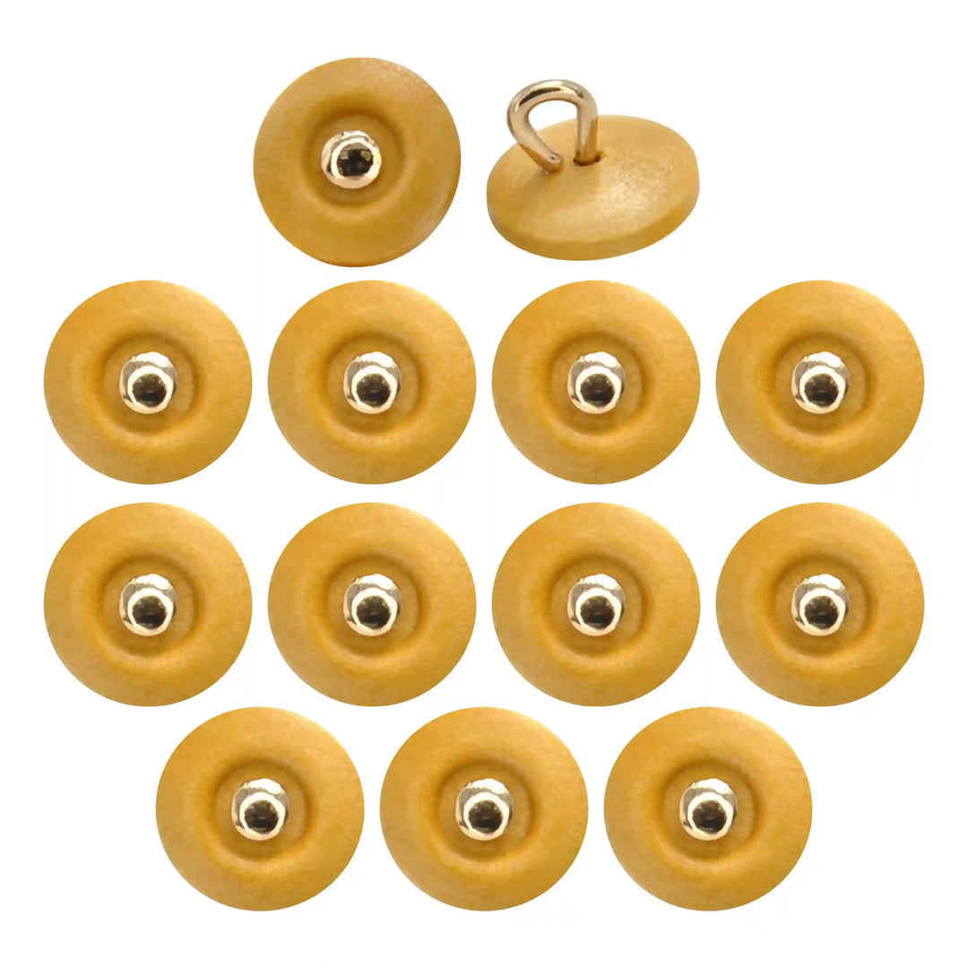 Ebony Stripe Wooden Button | 10mm