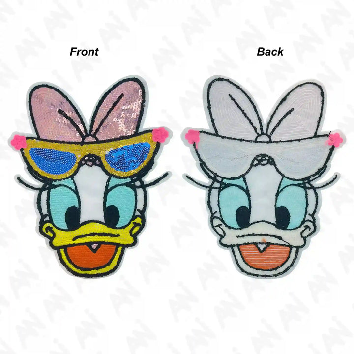Sequins Daisy Duck with Sunglasses Patch
