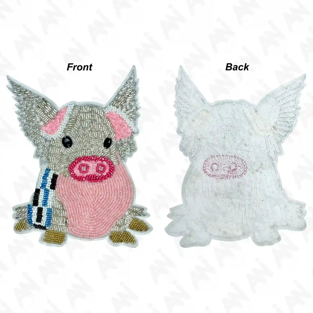 Whimsical Sew Pig Patch